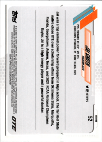 Jai Smith - Topps Chrome OTE Base Set 2022, Nr. 52 – Rookie Card