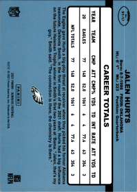 Jalen Hurts - Panini Donruss 1991 Retro 2021, Nr. 91-17