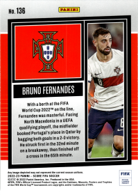 Bruno Fernandes - Panini Score FIFA Base Set 2022-23, Nr. 136