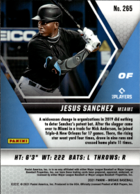 Jesus Sanchez - Panini Mosaic Base Set 2021, Nr. 265 – Rookie Card