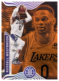 Russell Westbrook - Panini Illusions Base Set 2021-22, Nr. 99 – Trophy Collection Orange