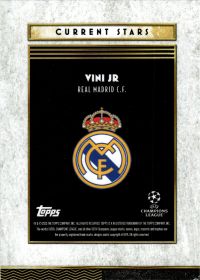 Vini Jr - Topps Deco UEFA Club Competitions Current Stars 2025-26
