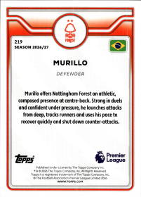 Murillo - Topps Flagship Premier League Base Set 2026-27, Nr. 219