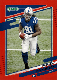 Mo Alie-Cox - Panini Donruss Base Set 2021, Nr. 153 – Press Proof Red