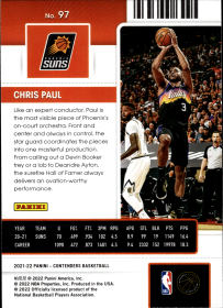 Chris Paul - Panini Contenders Game Ticket 2021-22, Nr. 97