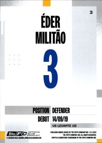 Éder Militão - Topps Real Madrid Team Set First Team 2024-25, Nr. 3