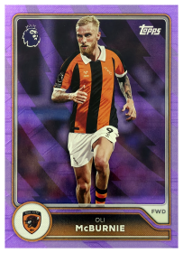 Oli McBurnie - Topps Flagship Premier League Base Set 2026-27, Nr. 300 – Purple Voltage Parallel