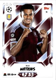 Ollie Watkins - Topps Match Attax UEFA Club Competitions Base Set 2026-27, Nr. 76