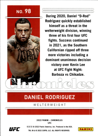 Daniel Rodriguez - Panini Chronicles UFC Base Set 2022, Nr. 98