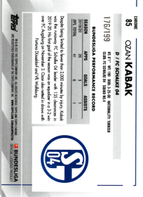 Ozan Kabak - Topps Chrome Bundesliga Base Set 2020-21, Nr. 85 – Nummeriert, Prism Refractor