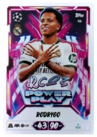 Rodrygo - Topps Match Attax UEFA Club Competitions Power Play Signature Style 2026-27, Nr. 150