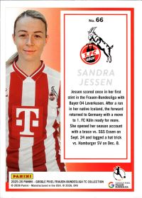 Sandra Jessen - Panini Frauen-Bundesliga TC Collection Base Set 2025-26, Nr. 66