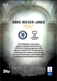 Aggie Beever-Jones - Topps Chrome UEFA Women's Champions League Queens of Football 2025-26, Nr. QF-10 – Insert
