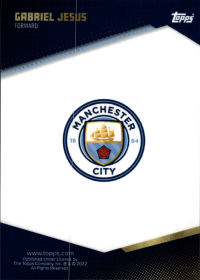 Gabriel Jesus - Topps Manchester City Team Set Maine Event 2021-22
