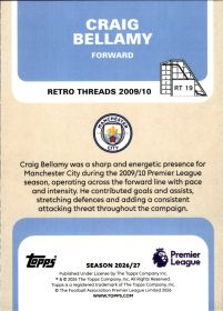Craig Bellamy - Topps Flagship Premier League Retro Threads 2026-27, Nr. RT 19 – Insert