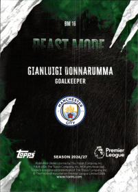 Gianluigi Donnarumma - Topps Flagship Premier League Beast Mode 2026-27, Nr. BM 16 – Insert