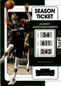 Giannis Antetokounmpo - Panini Contenders Season Ticket 2021-22, Nr. 73
