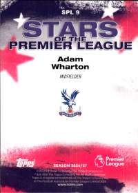 Adam Wharton - Topps Flagship Premier League Stars of the Premier League 2026-27, Nr. SPL 9 – Insert