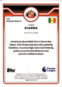Habib Diarra - Topps Flagship Premier League Base Set 2026-27, Nr. 235