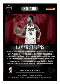 Lamar Stevens - Panini Illusions Base Set 2020-21, Nr. 180 – Rookie Card