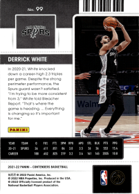 Derrick White - Panini Contenders Season Ticket 2021-22, Nr. 99
