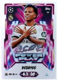 Rodrygo - Topps Match Attax UEFA Club Competitions Power Play Signature Style 2026-27, Nr. 150
