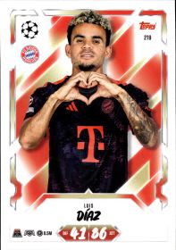 Luis Díaz - Topps Match Attax UEFA Club Competitions Base Set 2026-27, Nr. 219