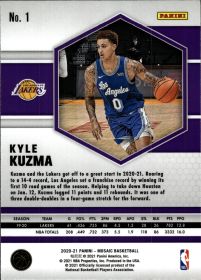 Kyle Kuzma - Panini Mosaic Base Set 2020-21, Nr. 1
