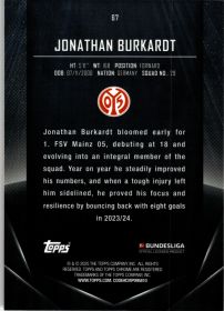 Jonathan Burkardt - Topps Midnight Bundesliga Base Set 2024-25, Nr. 67