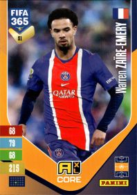Warren Zaïre-Emery - Panini Adrenalyn XL FIFA 365 Base Set 2026-27, Nr. 51