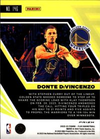 Donte DiVincenzo - Panini Flux Base Set 2022-23, Nr. 146 – Prizm