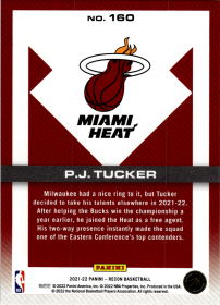 P.J. Tucker - Panini Recon Base Set 2021-22, Nr. 160