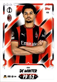 Koni De Winter - Topps Match Attax UEFA Club Competitions Base Set 2026-27, Nr. 426