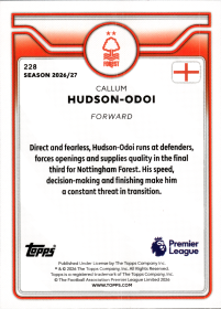 Callum Hudson-Odoi - Topps Flagship Premier League Base Set 2026-27, Nr. 228
