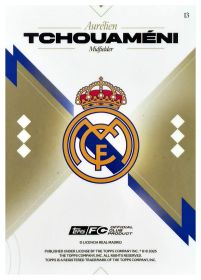 Aurélien Tchouaméni - Topps Real Madrid Team Set First Team 2025-26, Nr. 13