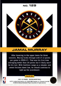 Jamal Murray - Panini Recon Base Set 2021-22, Nr. 129