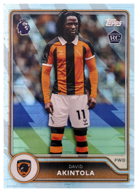 David Akintola - Topps Flagship Premier League Base Set 2026-27, Nr. 296 – Rookie Card, Blue Voltage Parallel
