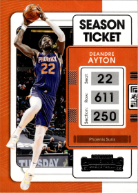 Deandre Ayton - Panini Contenders Season Ticket 2021-22, Nr. 19
