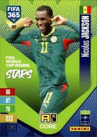 Nicolas Jackson - Panini Adrenalyn XL FIFA 365 FIFA World Cup 2026 Stars 2026-27, Nr. 237