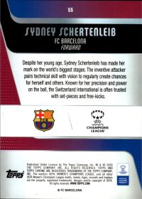 Sydney Schertenleib - Topps Chrome UEFA Women's Champions League Future Stars 2025-26, Nr. 55 – RayWave Refractor, Insert