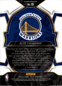 Klay Thompson - Panini Select Concourse 2022-23, Nr. 19
