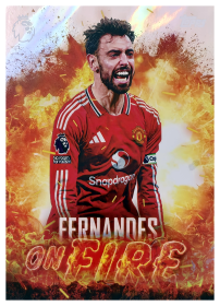 Bruno Fernandes - Topps Flagship Premier League On Fire 2026-27, Nr. OF 11 – Insert