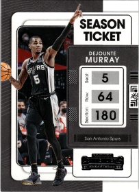 Dejounte Murray - Panini Contenders Season Ticket 2021-22, Nr. 89