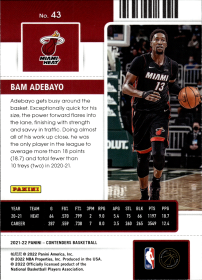 Bam Adebayo - Panini Contenders Season Ticket 2021-22, Nr. 43