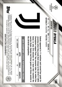 Paulo Dybala - Topps UEFA Champions League Base Set 2021-22, Nr. 160