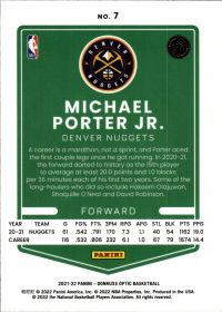 Michael Porter Jr. - Panini Donruss Optic Base Set 2021-22, Nr. 7