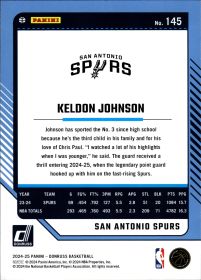 Keldon Johnson - Panini Donruss Base Set 2024-25, Nr. 145