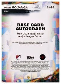 Denis Bouanga - Topps Finest MLS Base Card Autographs 2024, Nr. BA-DB – Autogramm, Nummeriert, Neon Green Refractor