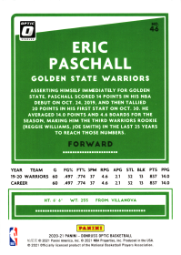 Eric Paschall - Panini Donruss Optic Base Set 2020-21, Nr. 46