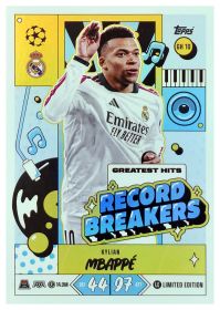 Kylian Mbappé - Topps Match Attax UEFA Club Competitions Record Breakers 2026-27, Nr. GH 10